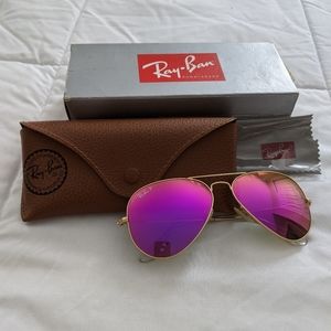 Ray-Ban polarized aviator sunglasses